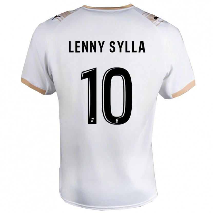 Danxen Mulher Camisola Lenny Sylla #10 Branco Preto Alternativa 2025/26 Camisa
