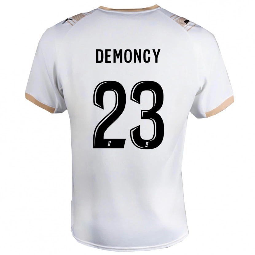 Danxen Mulher Camisola Yohan Demoncy #23 Branco Preto Alternativa 2025/26 Camisa