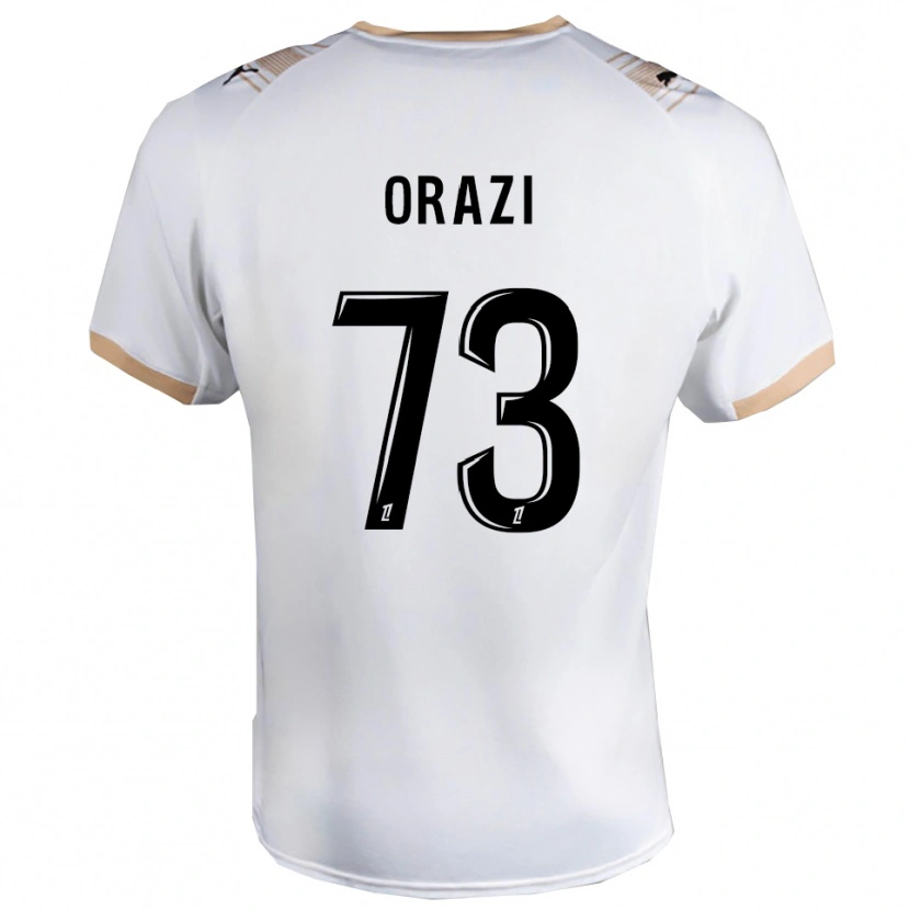 Danxen Mulher Camisola Ike Orazi #73 Branco Preto Alternativa 2025/26 Camisa