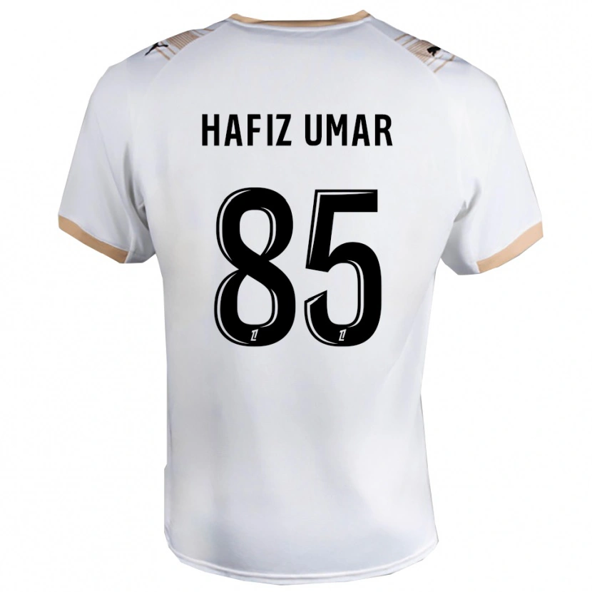 Danxen Mulher Camisola Ibrahim Hafiz Umar #85 Branco Preto Alternativa 2025/26 Camisa