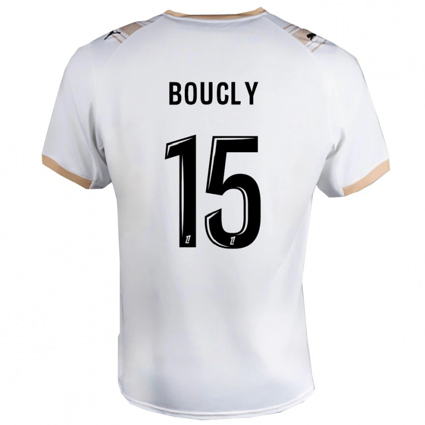 Danxen Mulher Camisola Maïté Boucly #15 Branco Preto Alternativa 2025/26 Camisa