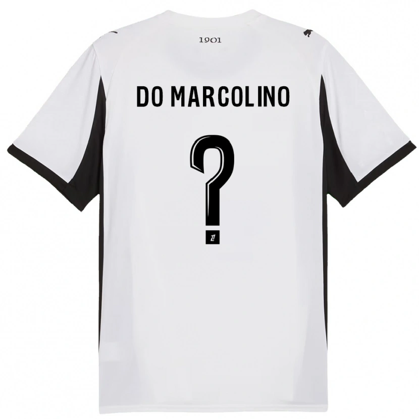 Danxen Mulher Camisola Arsène Do Marcolino #0 Branco Preto Alternativa 2025/26 Camisa