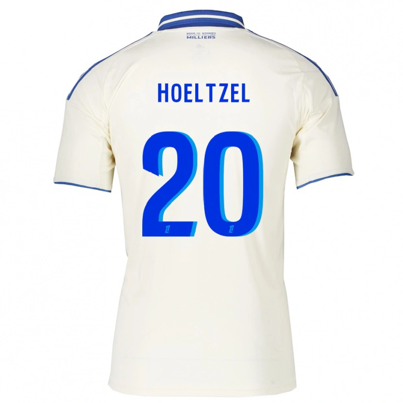 Danxen Mulher Camisola Mégane Hoeltzel #20 Champagne Azul Alternativa 2025/26 Camisa
