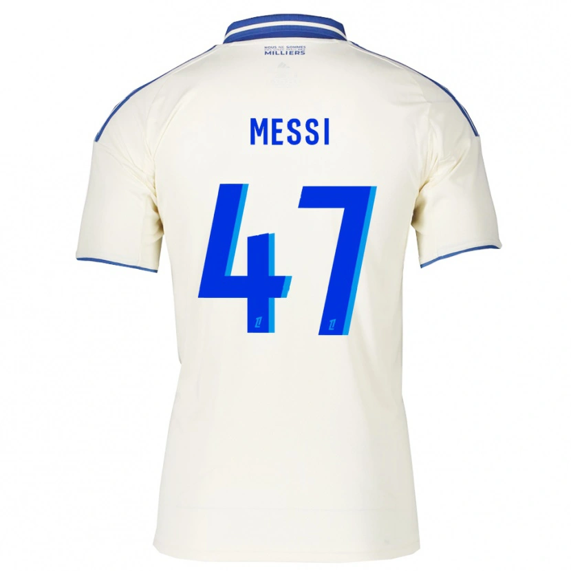 Danxen Mulher Camisola Rayane Messi #47 Champagne Azul Alternativa 2025/26 Camisa