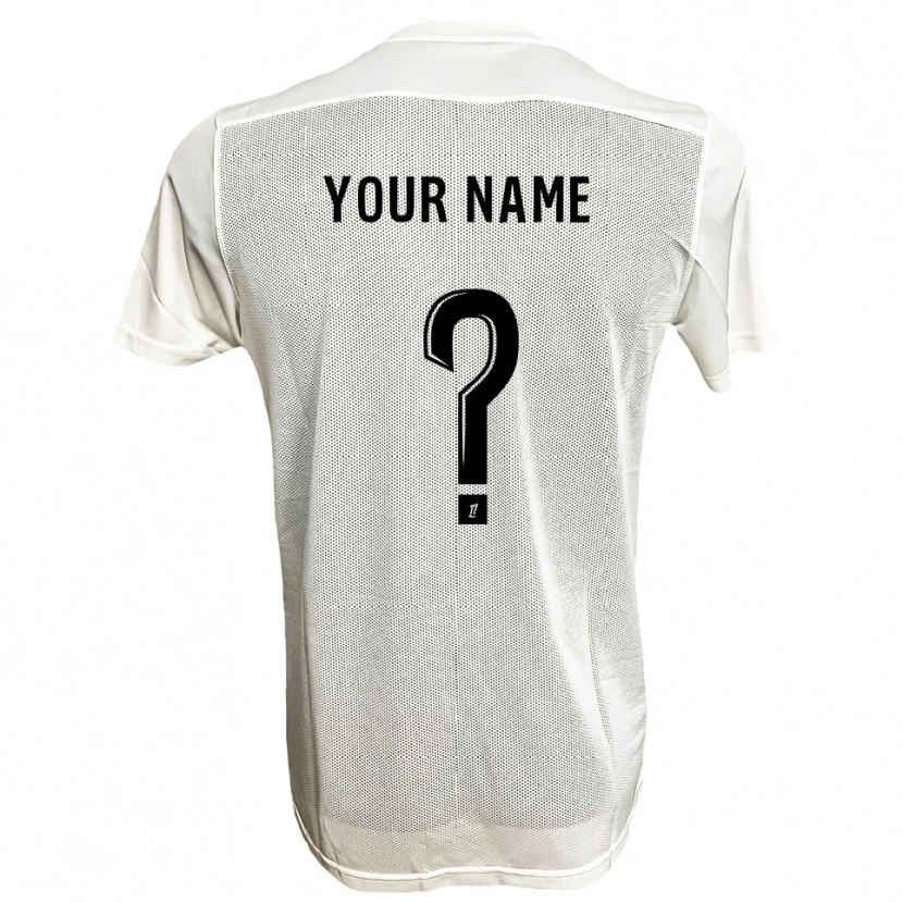 Danxen Mulher Camisola Seu Nome #0 Preto Branco Alternativa 2025/26 Camisa