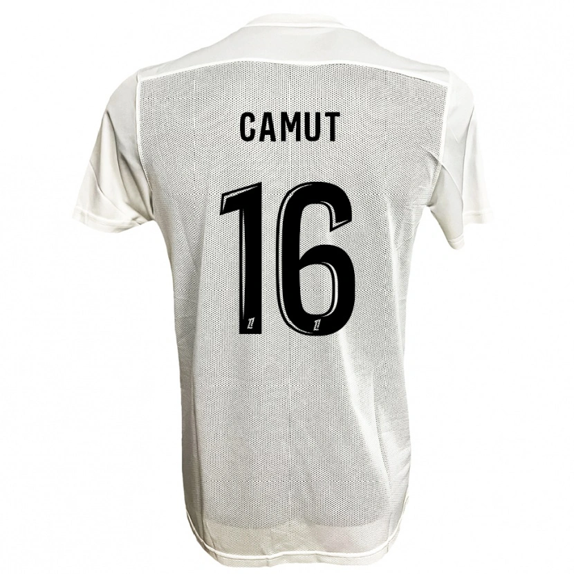 Danxen Mulher Camisola Maël Camut #16 Preto Branco Alternativa 2025/26 Camisa