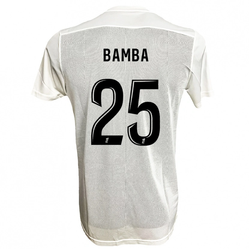 Danxen Mulher Camisola Abdoulaye Bamba #25 Preto Branco Alternativa 2025/26 Camisa