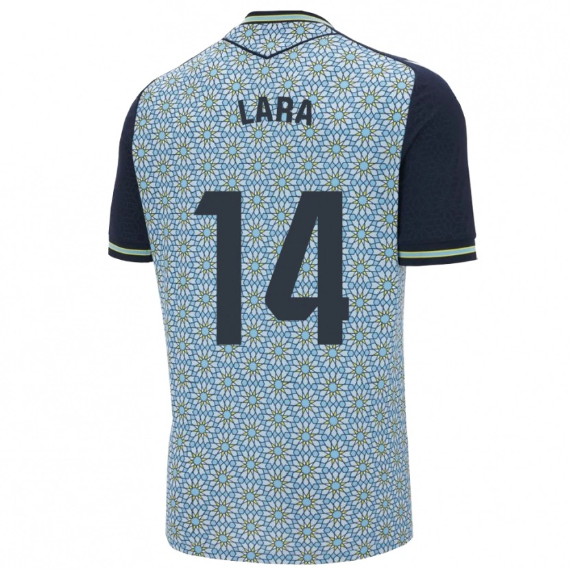 Danxen Mulher Camisola Luis Lara #14 Azul Marinho Alternativa 2025/26 Camisa