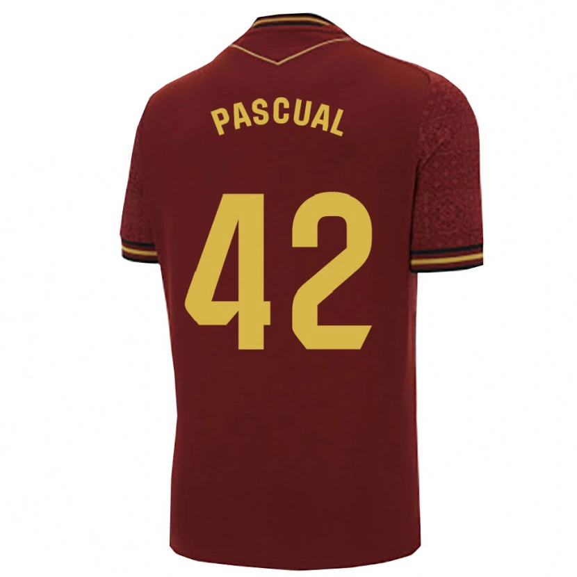 Danxen Mulher Camisola García Pascual #42 Borgonha Dourado Alternativa 2025/26 Camisa