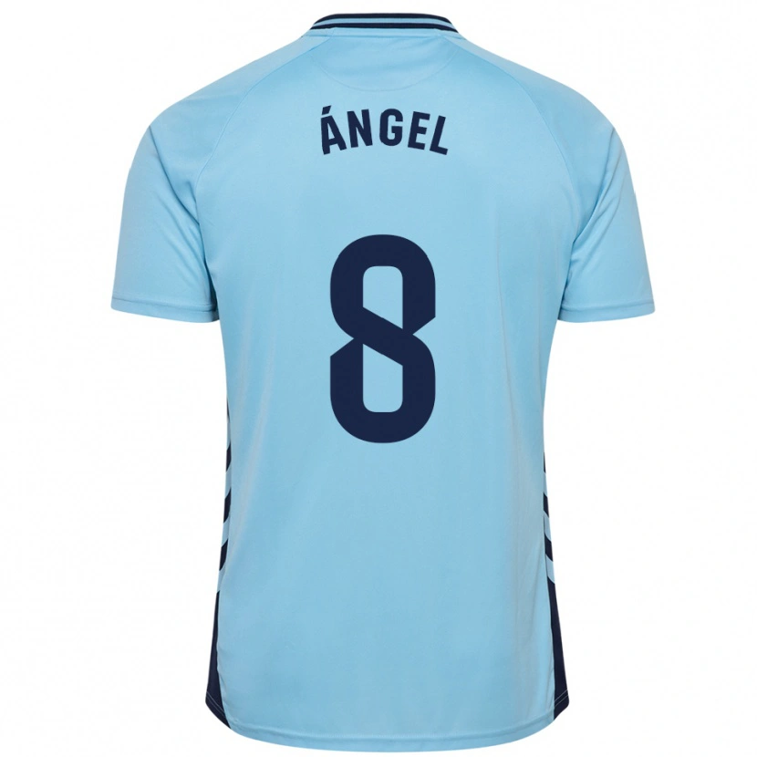 Danxen Mulher Camisola José Ángel #8 Azul Celeste Alternativa 2025/26 Camisa