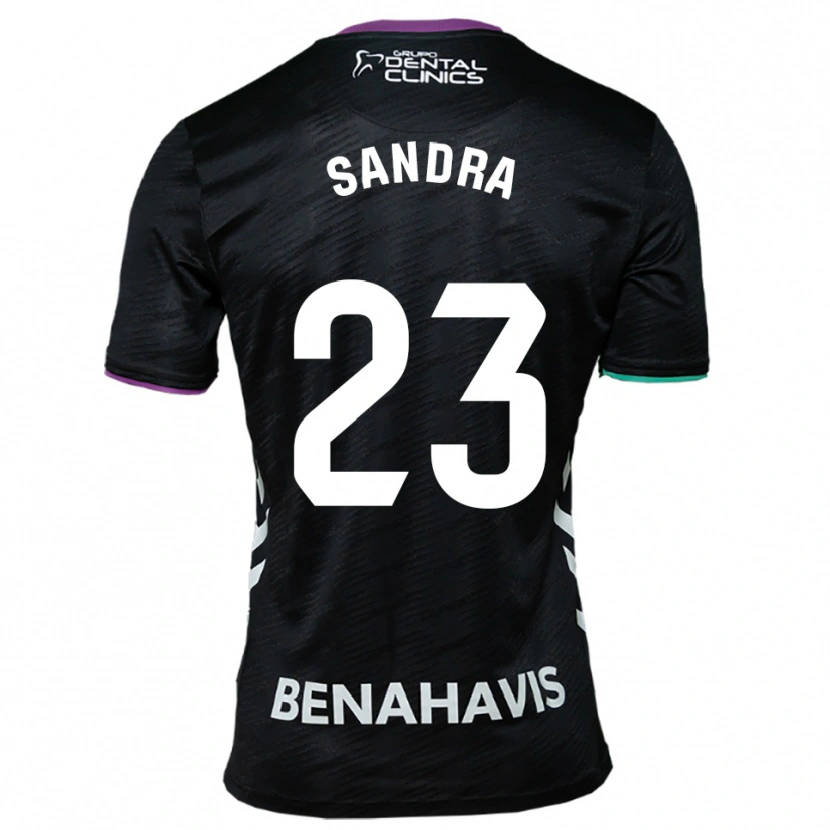 Danxen Mulher Camisola Sandra #23 Preto Roxo Verde Alternativa 2025/26 Camisa