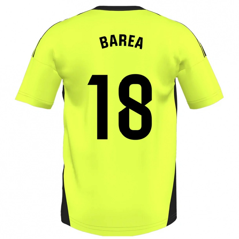 Danxen Mulher Camisola Ismael Barea #18 Amarelo Fluorescente Alternativa 2025/26 Camisa