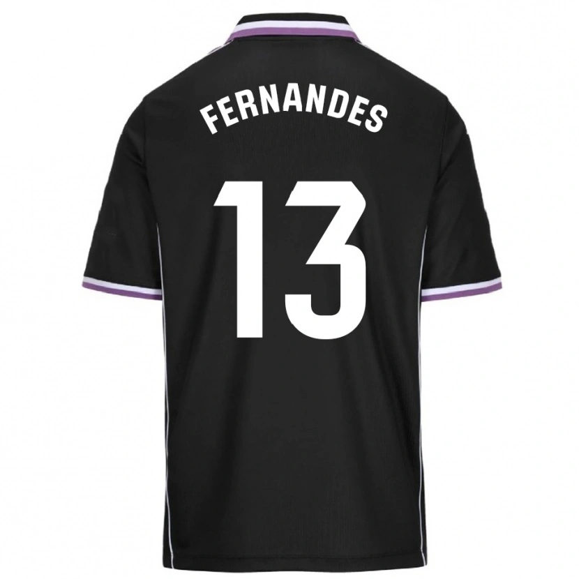 Danxen Mulher Camisola Guilherme Fernandes #13 Roxo Preto Alternativa 2025/26 Camisa
