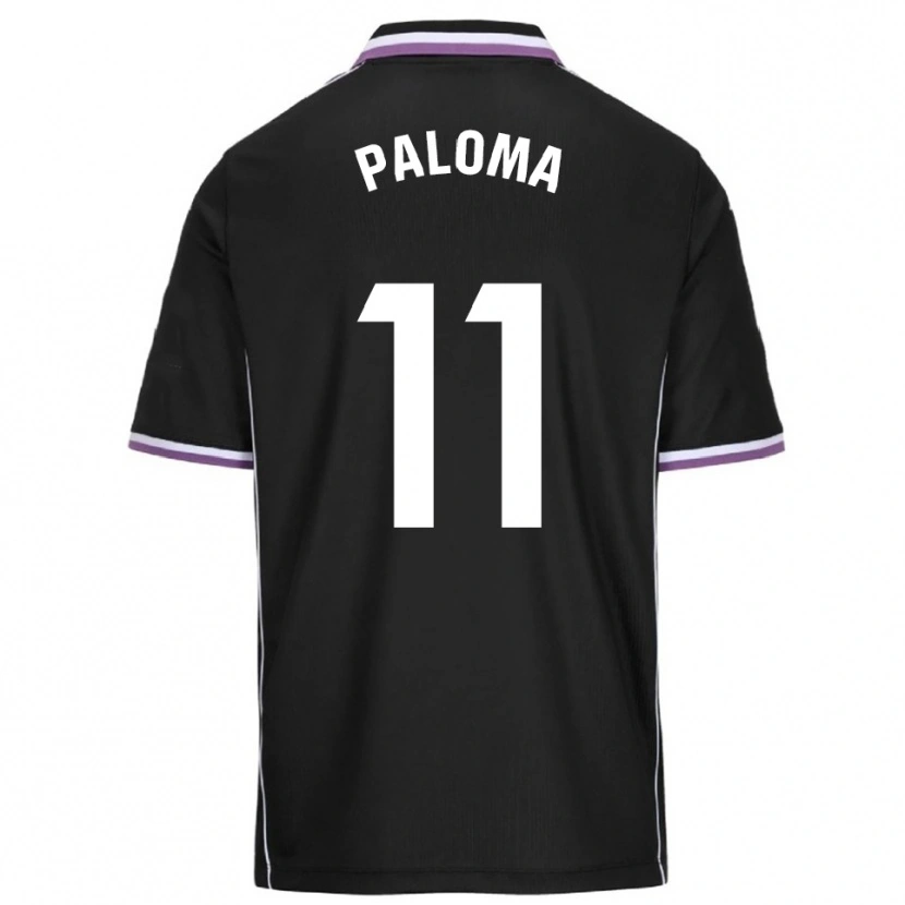Danxen Mulher Camisola Paloma Gonzalez #11 Roxo Preto Alternativa 2025/26 Camisa