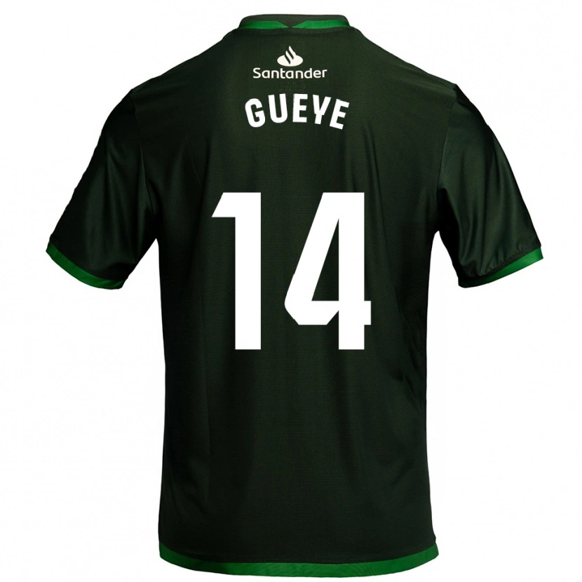 Danxen Mulher Camisola Maguette Gueye #14 Verde Escuro Alternativa 2025/26 Camisa