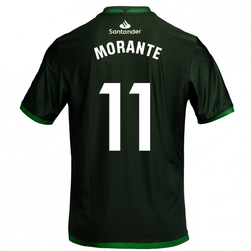 Danxen Mulher Camisola Alejandro Morante #11 Verde Escuro Alternativa 2025/26 Camisa
