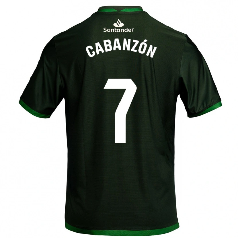 Danxen Mulher Camisola Yeray Cabanzón #7 Verde Escuro Alternativa 2025/26 Camisa