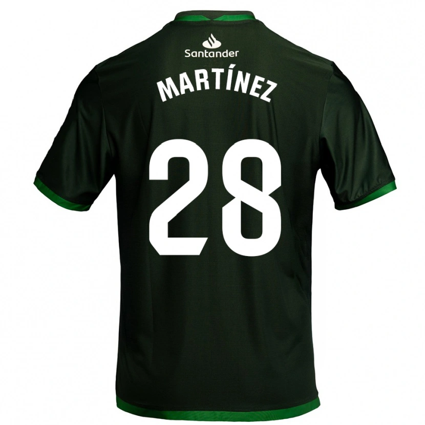 Danxen Mulher Camisola Sergio Martínez #28 Verde Escuro Alternativa 2025/26 Camisa