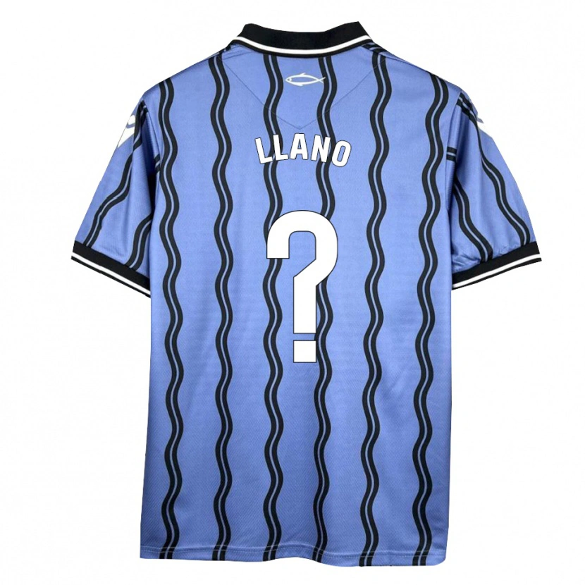 Danxen Mulher Camisola Guillermo Llano #0 Azul Escuro Preto Alternativa 2025/26 Camisa