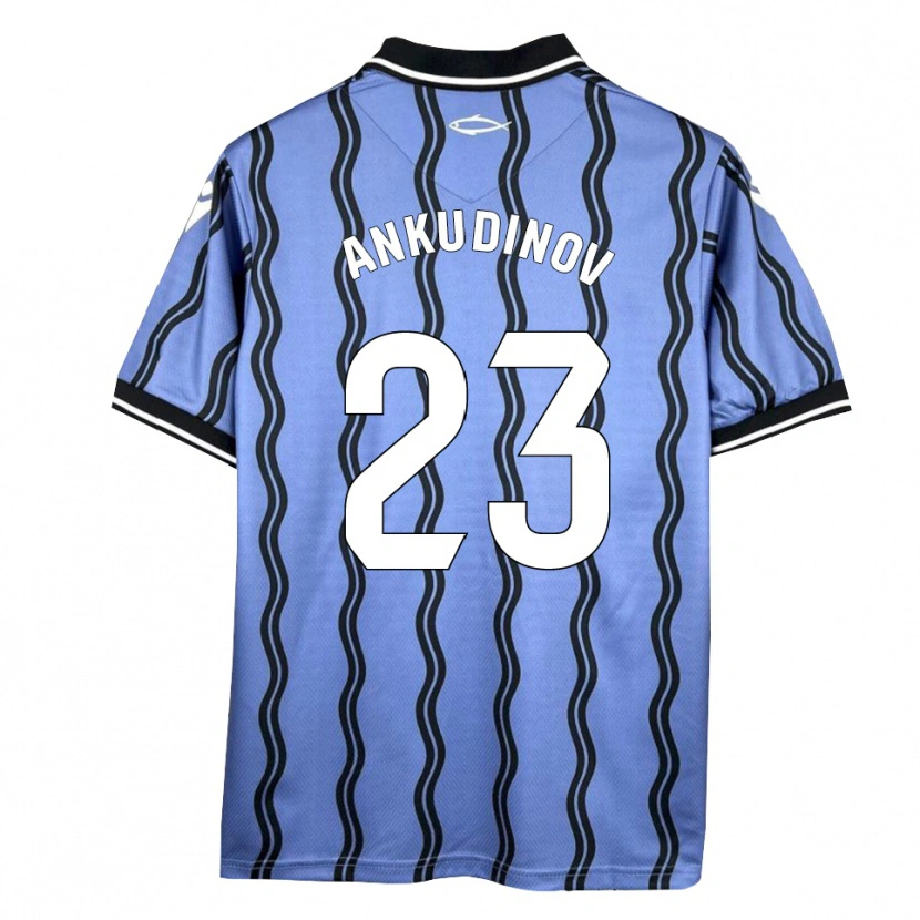 Danxen Mulher Camisola Danil Ankudinov #23 Azul Escuro Preto Alternativa 2025/26 Camisa