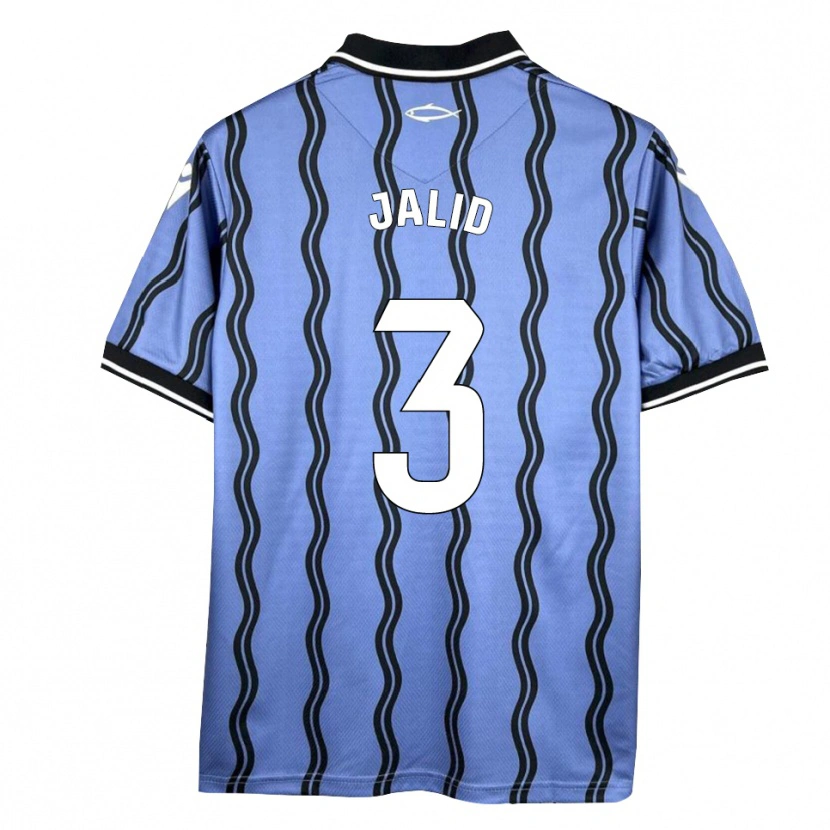 Danxen Mulher Camisola Jalid #3 Azul Escuro Preto Alternativa 2025/26 Camisa