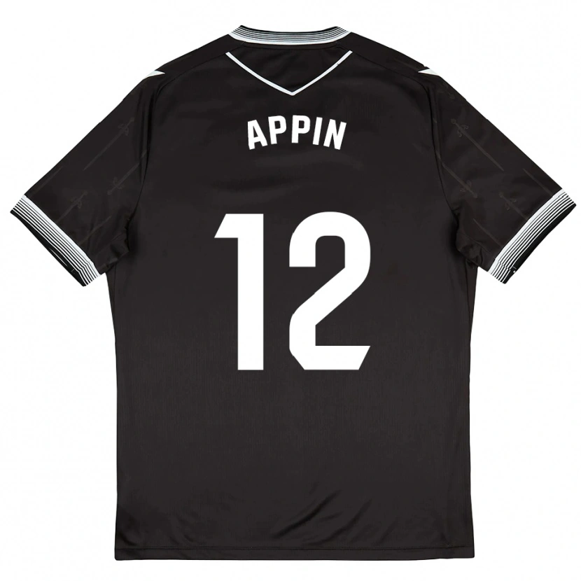Danxen Mulher Camisola Kévin Appin #12 Preto Branco Alternativa 2025/26 Camisa