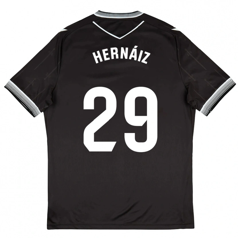 Danxen Mulher Camisola David Hernáiz #29 Preto Branco Alternativa 2025/26 Camisa