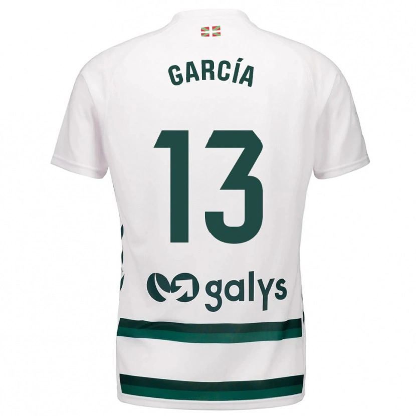 Danxen Mulher Camisola Jon García #13 Branco Verde Alternativa 2025/26 Camisa