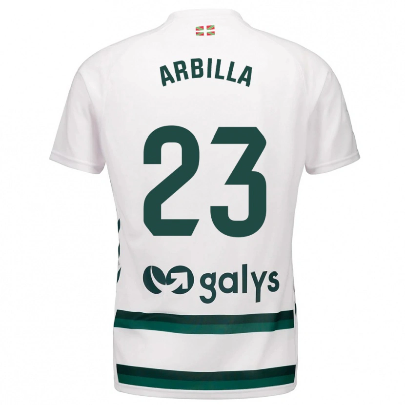Danxen Mulher Camisola Anaitz Arbilla #23 Branco Verde Alternativa 2025/26 Camisa