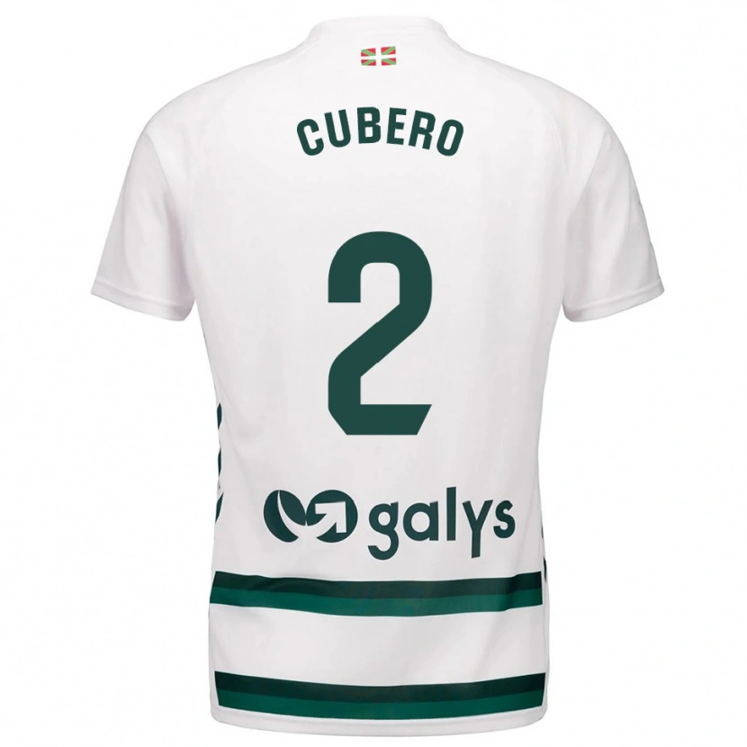 Danxen Mulher Camisola Sergio Cubero #2 Branco Verde Alternativa 2025/26 Camisa