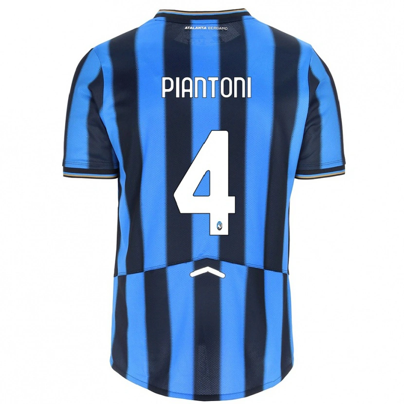Danxen Criança Camisola Andrea Piantoni #4 Azul Celeste Preto Principal 2025/26 Camisa