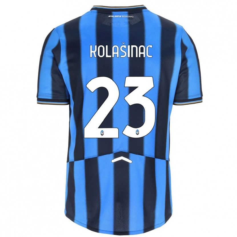 Danxen Criança Camisola Sead Kolasinac #23 Azul Celeste Preto Principal 2025/26 Camisa
