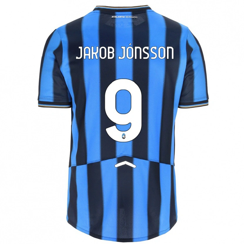 Danxen Criança Camisola Birkir Jakob Jónsson #9 Azul Celeste Preto Principal 2025/26 Camisa
