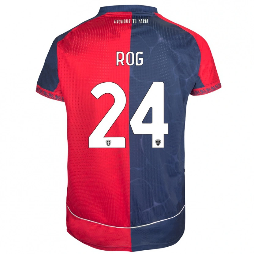 Danxen Criança Camisola Marko Rog #24 Vermelho Marinho Principal 2025/26 Camisa