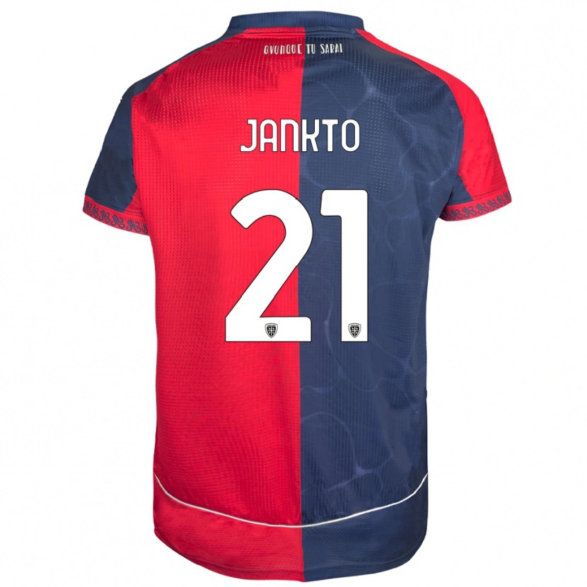 Danxen Criança Camisola Jakub Jankto #21 Vermelho Marinho Principal 2025/26 Camisa