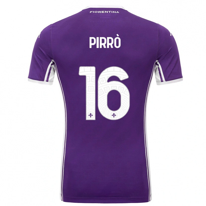 Danxen Criança Camisola Antonio Pirrò #16 Roxo Branco Principal 2025/26 Camisa