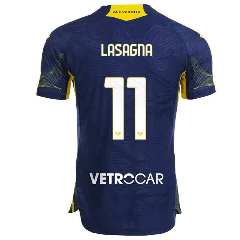 Danxen Criança Camisola Kevin Lasagna #11 Marinho Amarelo Principal 2025/26 Camisa