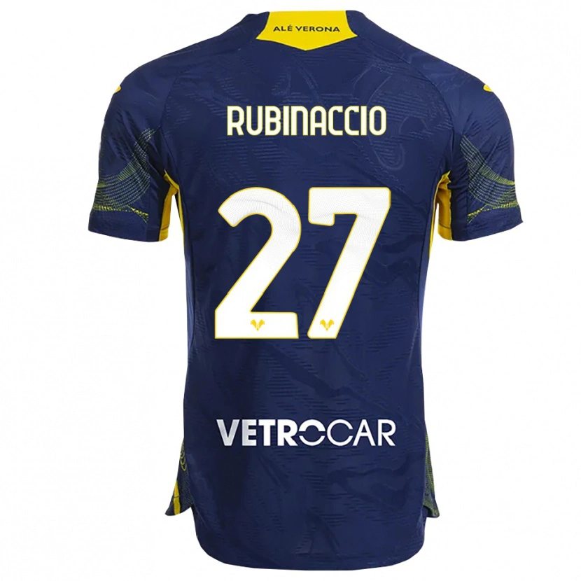 Danxen Criança Camisola Nikol Rubinaccio #27 Marinho Amarelo Principal 2025/26 Camisa