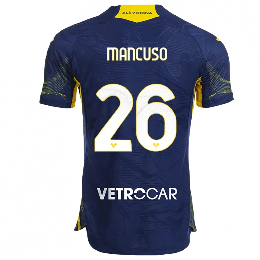 Danxen Criança Camisola Giulia Mancuso #26 Marinho Amarelo Principal 2025/26 Camisa