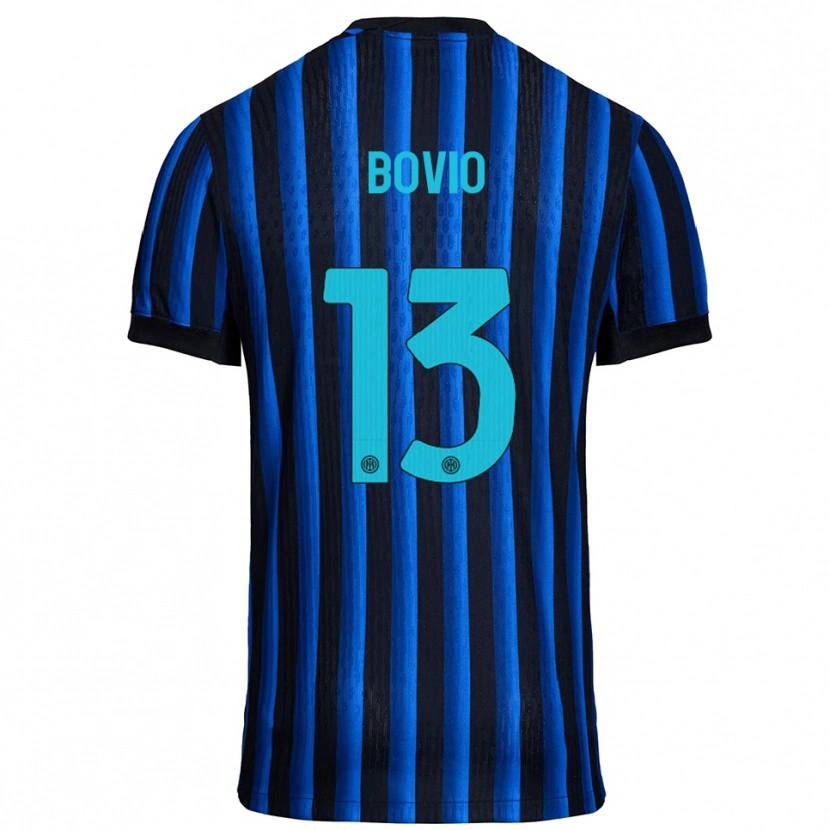 Danxen Criança Camisola Leonardo Bovio #13 Preto Azul Principal 2025/26 Camisa