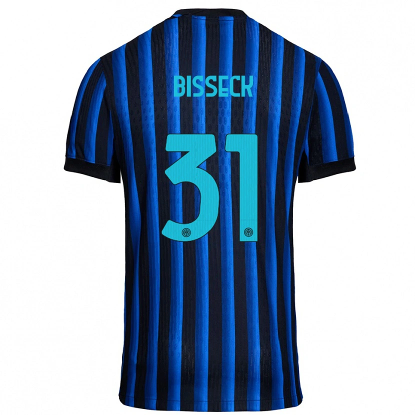Danxen Criança Camisola Yann Bisseck #31 Preto Azul Principal 2025/26 Camisa