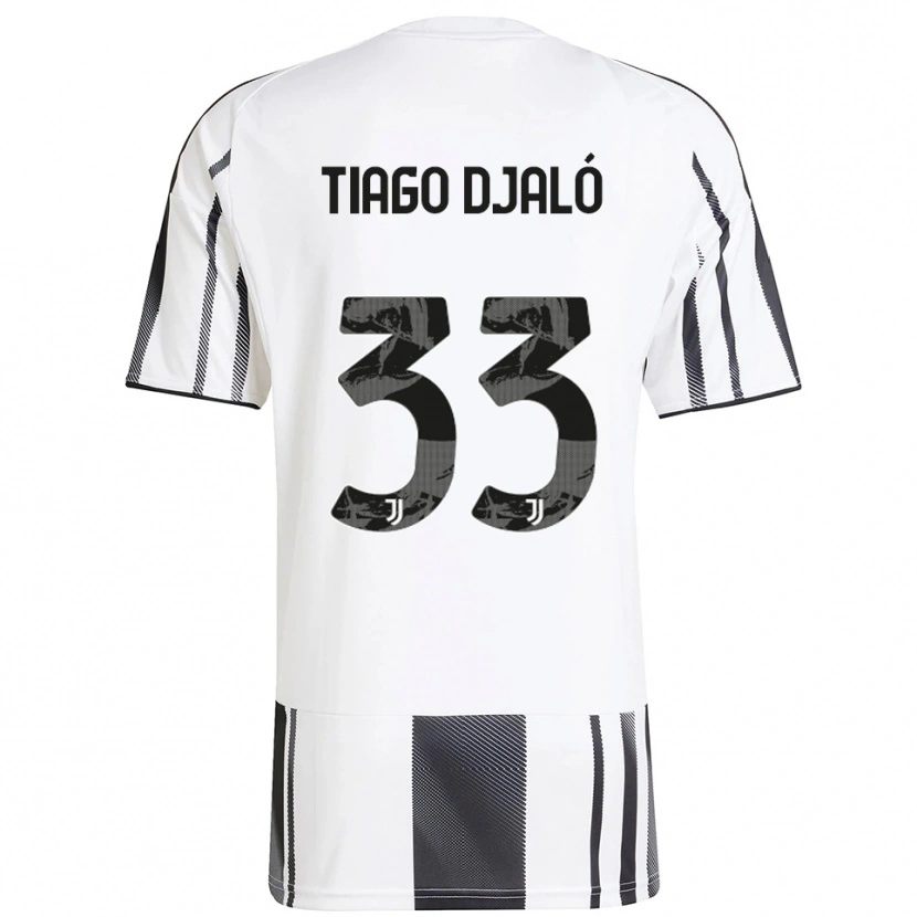 Danxen Criança Camisola Tiago Djaló #33 Branco Preto Principal 2025/26 Camisa