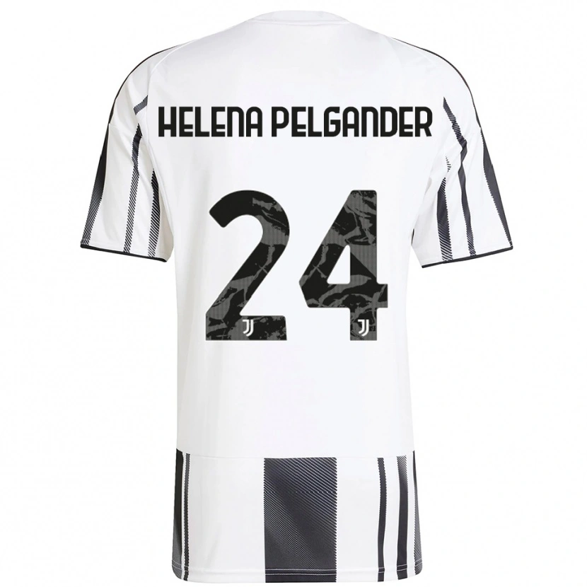 Danxen Criança Camisola Elsa Helena Pelgander #24 Branco Preto Principal 2025/26 Camisa