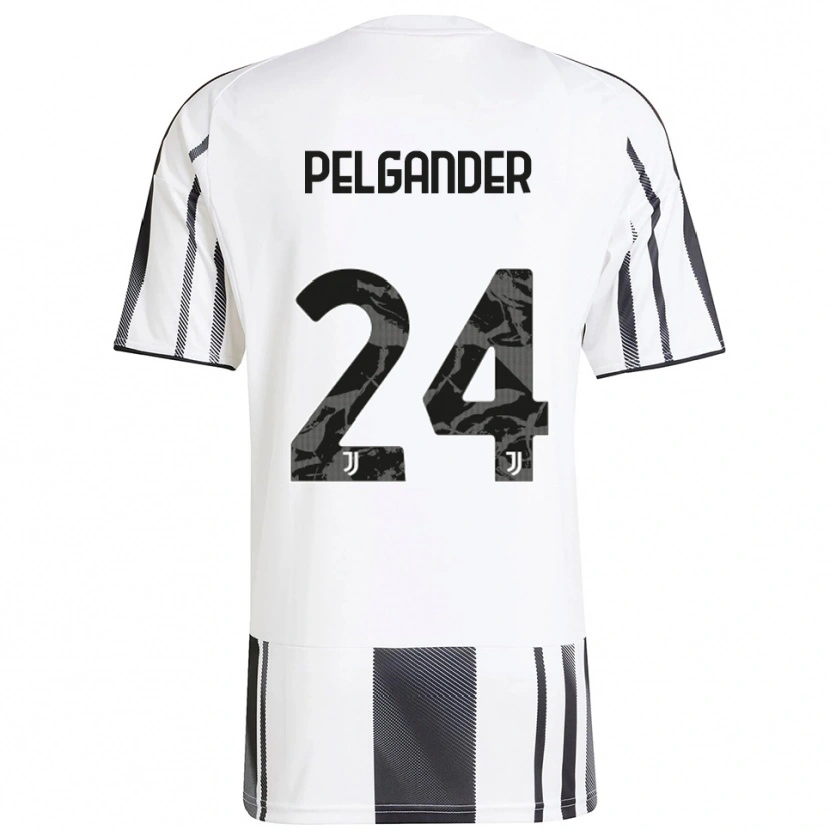 Danxen Criança Camisola Elsa Pelgander #24 Branco Preto Principal 2025/26 Camisa