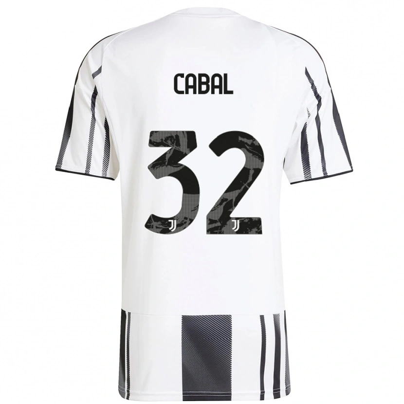 Danxen Criança Camisola Juan Cabal #32 Branco Preto Principal 2025/26 Camisa