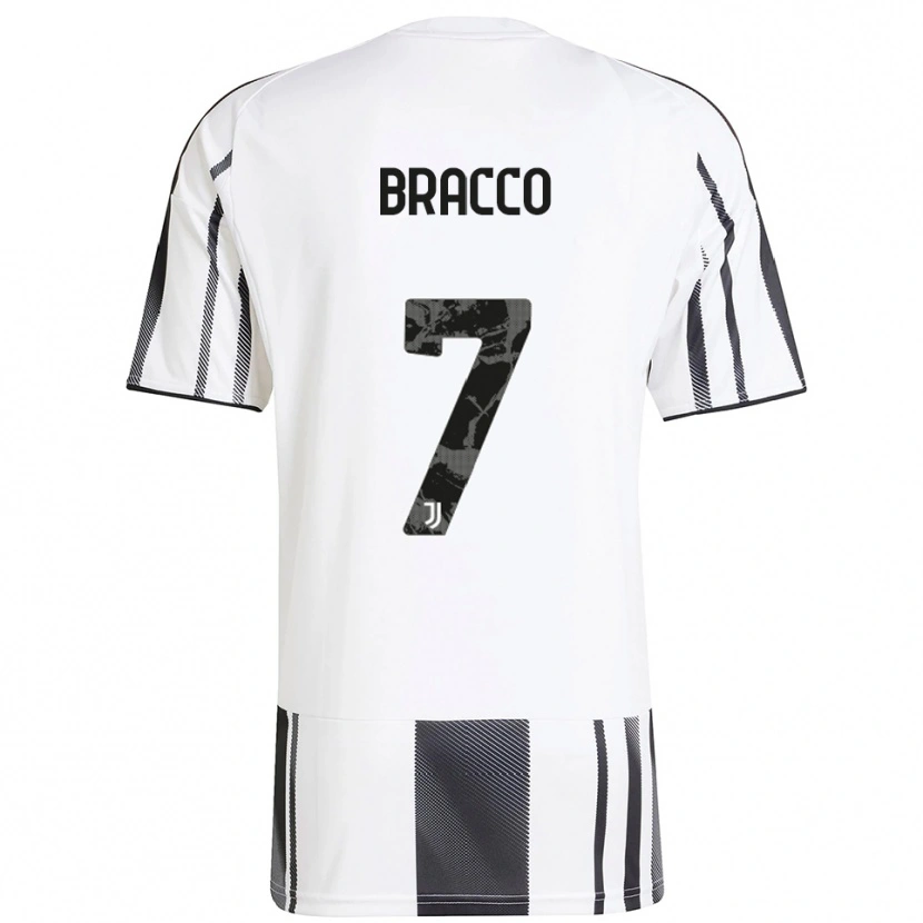 Danxen Criança Camisola Luca Bracco #7 Branco Preto Principal 2025/26 Camisa