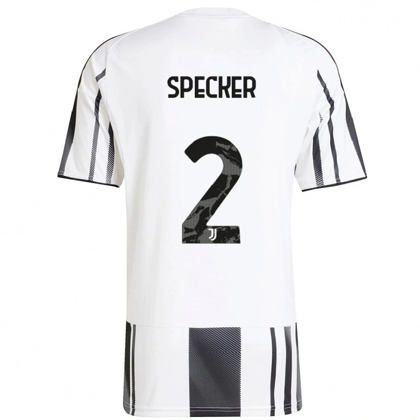 Danxen Criança Camisola Stefano Specker #2 Branco Preto Principal 2025/26 Camisa