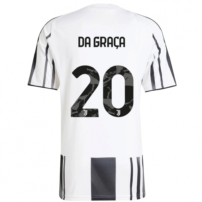 Danxen Criança Camisola Cosimo Da Graça #20 Branco Preto Principal 2025/26 Camisa