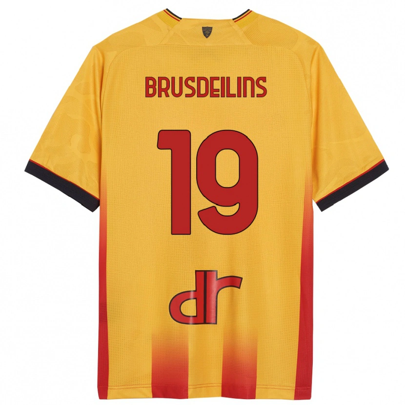 Danxen Criança Camisola Bilal Brusdeilins #19 Amarelo Laranja Principal 2025/26 Camisa