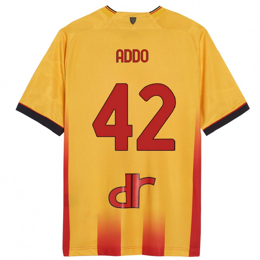 Danxen Criança Camisola Vernon Addo #42 Amarelo Laranja Principal 2025/26 Camisa